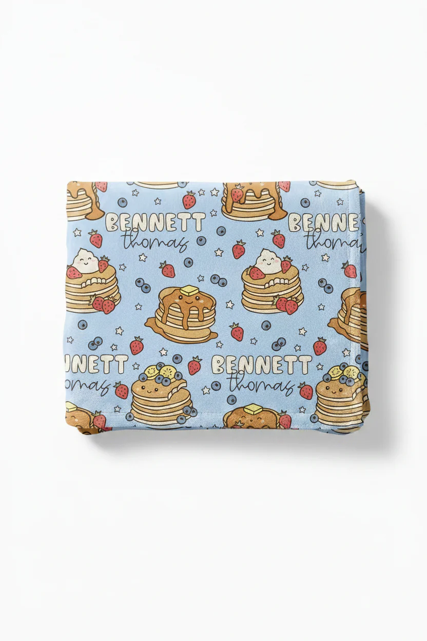 Brunch Buddies Personalized Kids Blanket