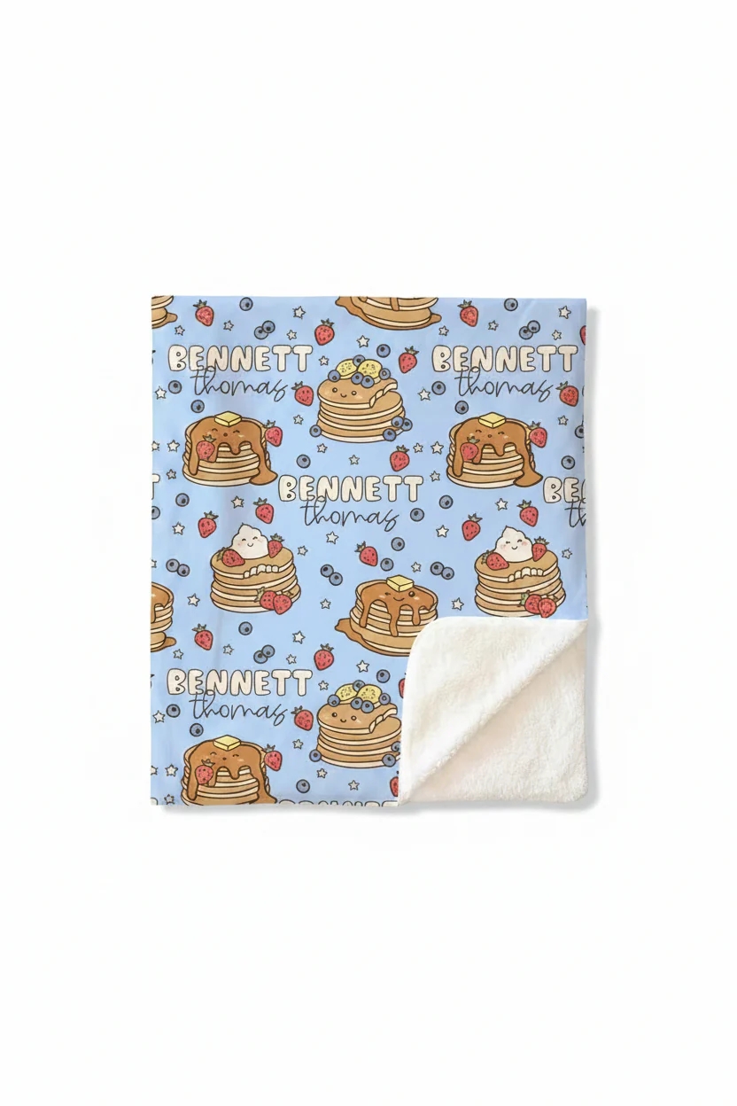 Brunch Buddies Personalized Kids Blanket - Image 6