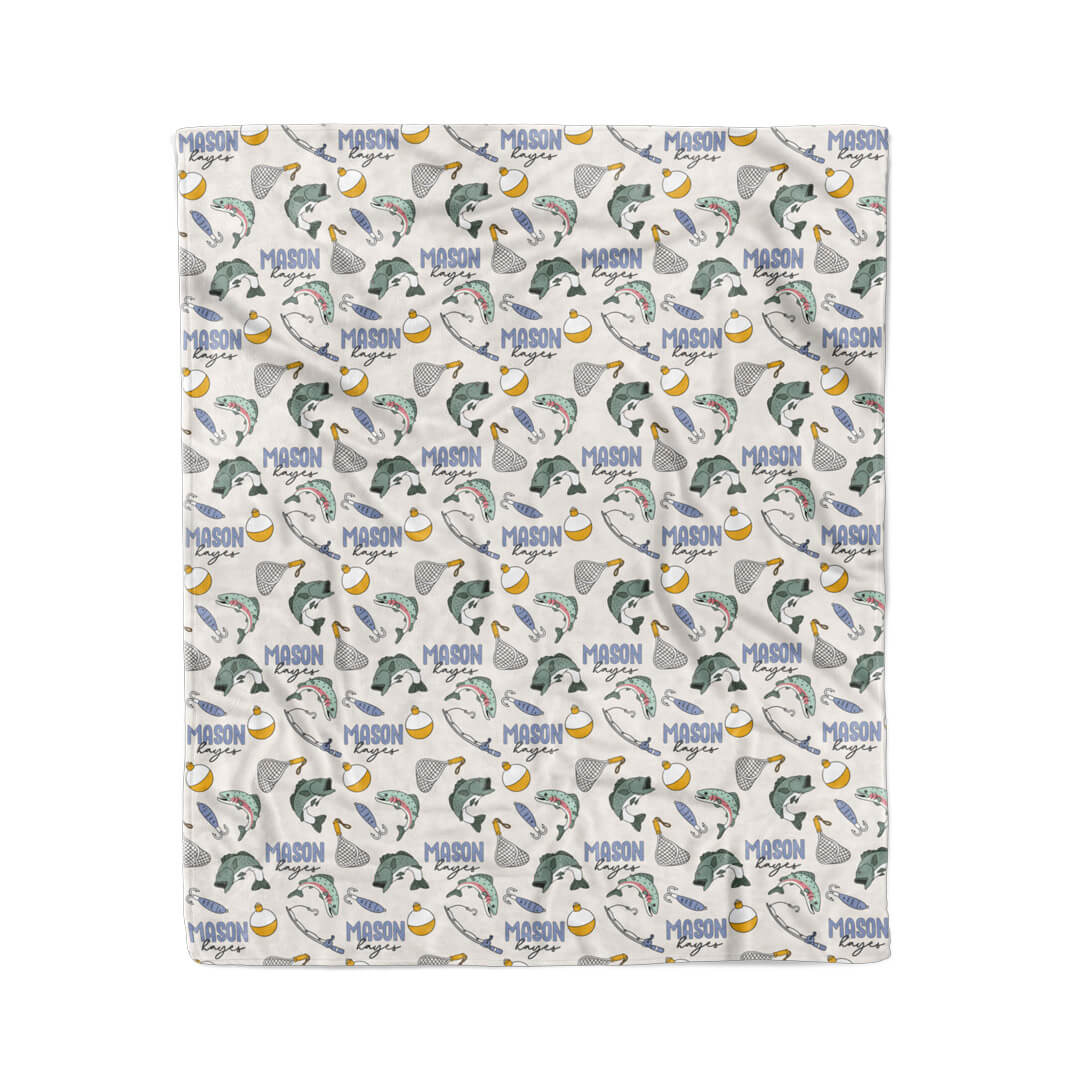 Catch of the Day Personalized Kids Blanket - Image 6