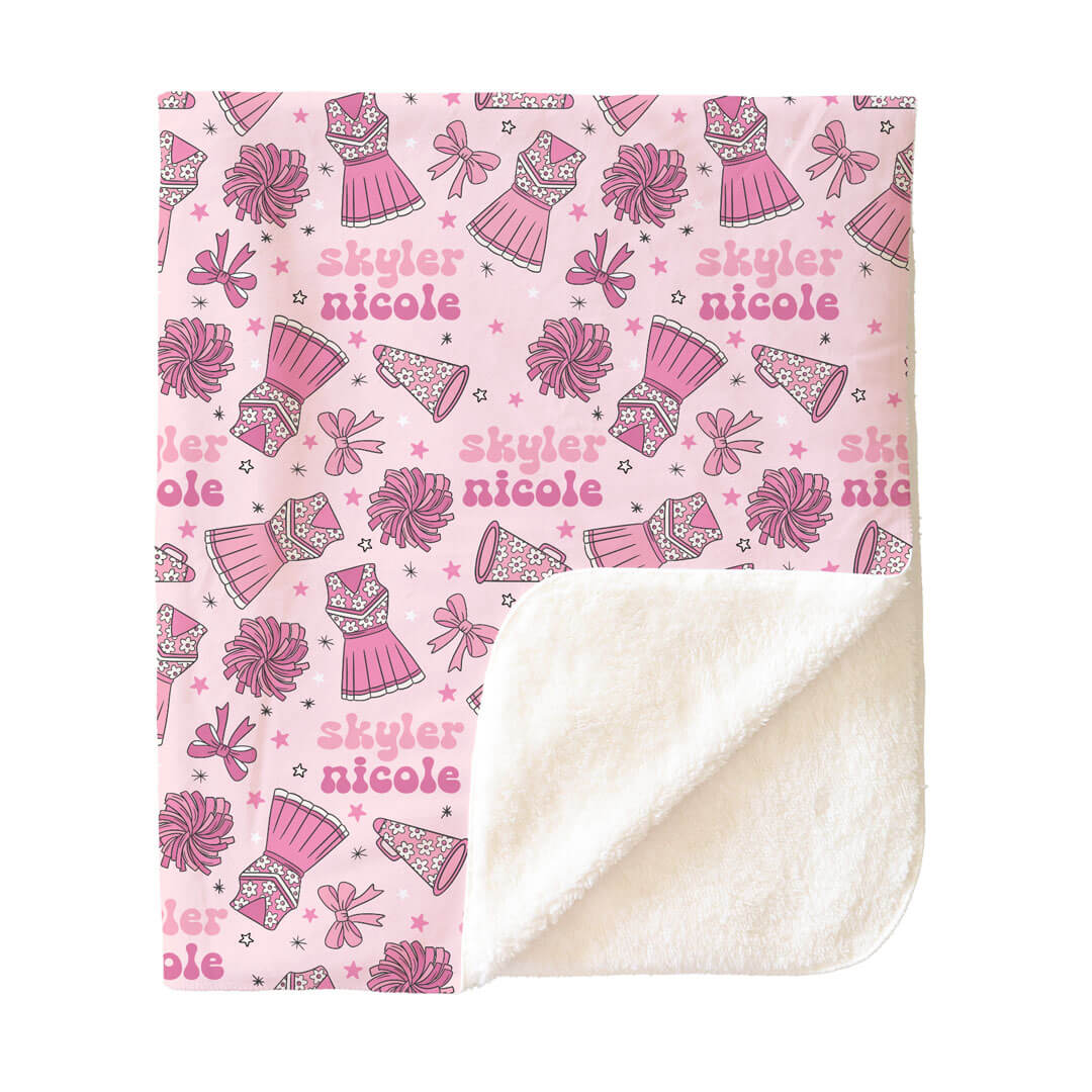 Cheer Squad Personalized Kids Blanket - Image 3