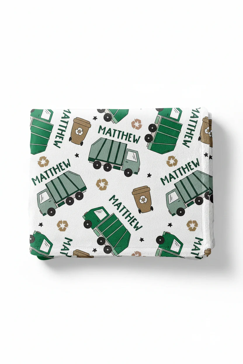 Clean Up Crew Personalized Kids Blanket - Image 2