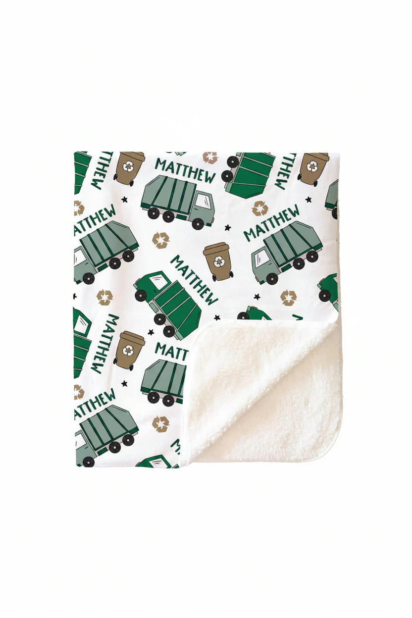 Clean Up Crew Personalized Kids Blanket - Image 4