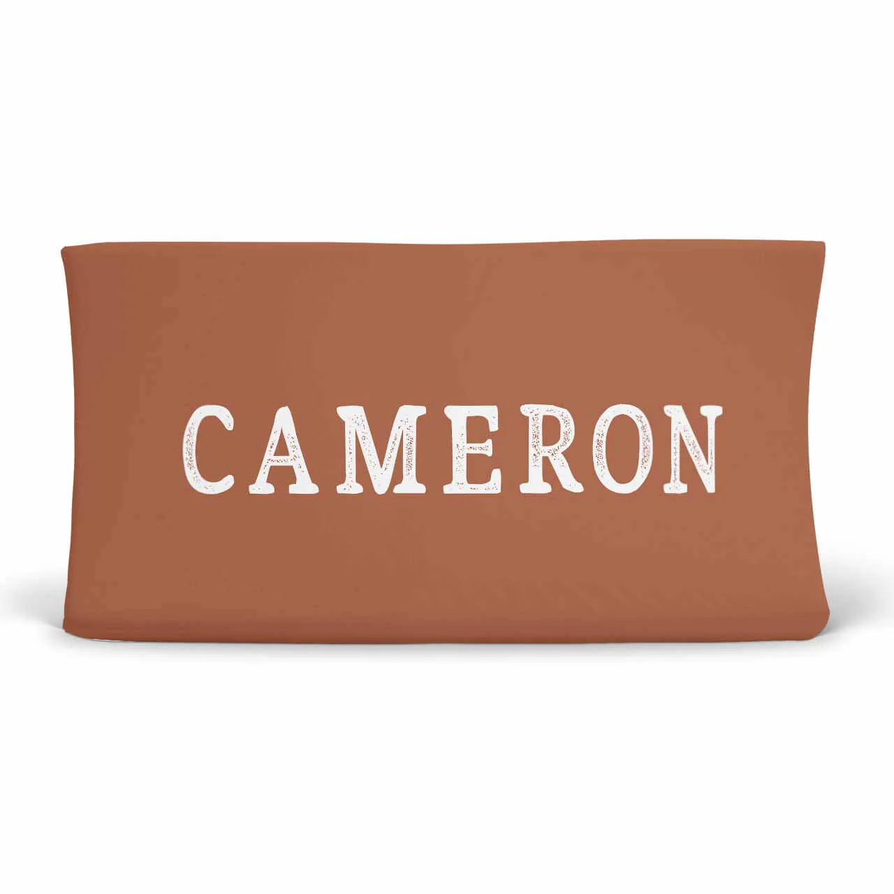 Color Story | Rust Personalized Changing Pad Cover - Image 2