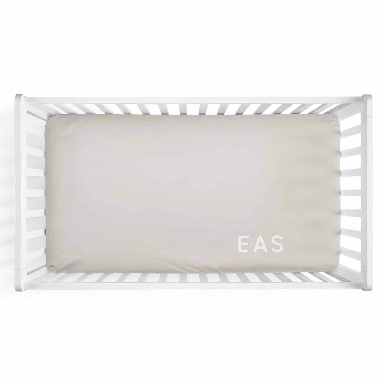 Color Story | Sand Personalized Crib Sheet - Image 3