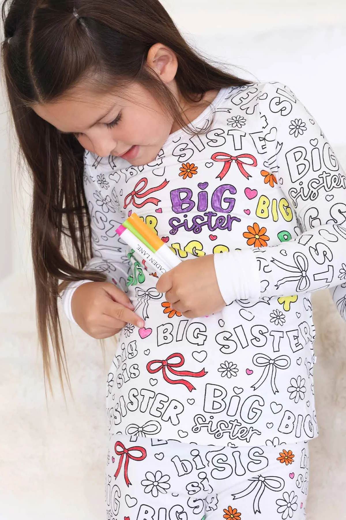 Colorable Two Piece Pajama Set | Big Sis - Image 6