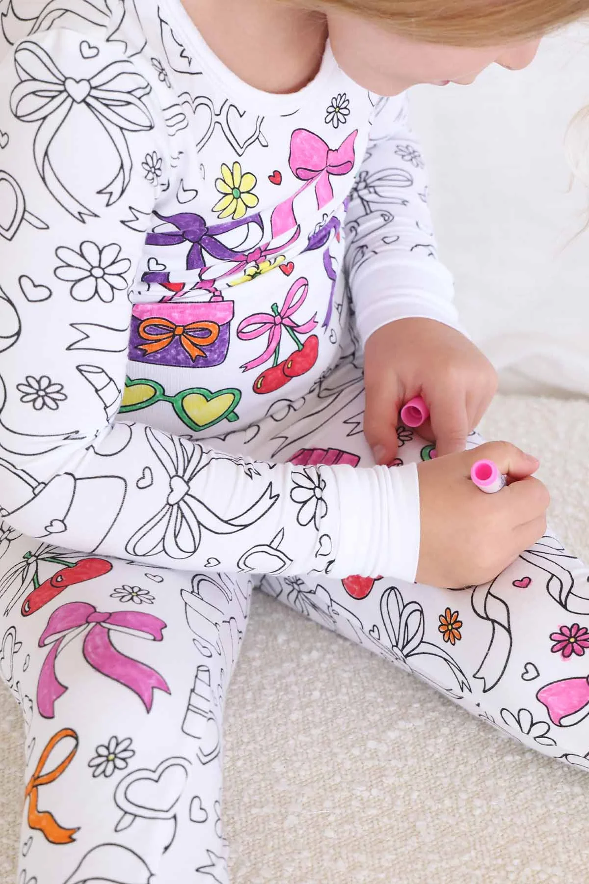 Colorable Two Piece Pajama Set | Material Girl - Image 4
