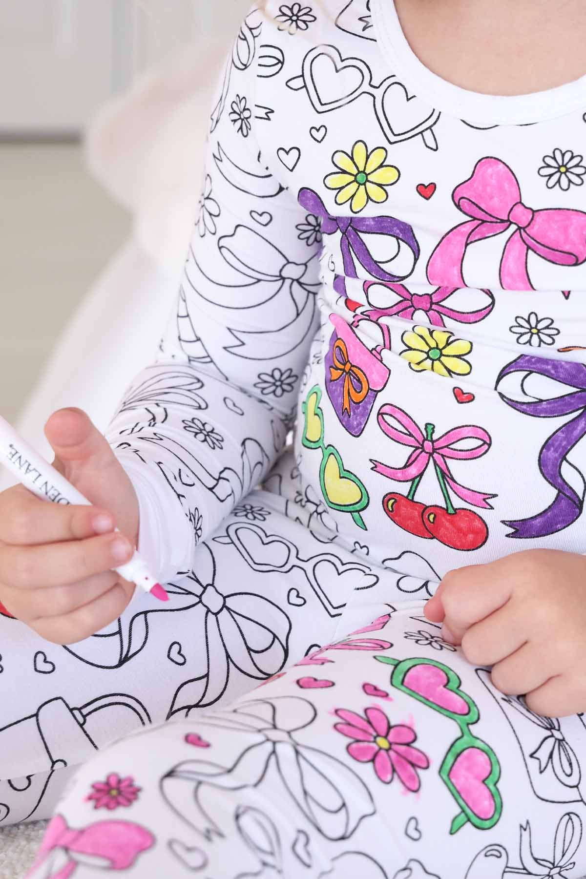 Colorable Two Piece Pajama Set | Material Girl - Image 6