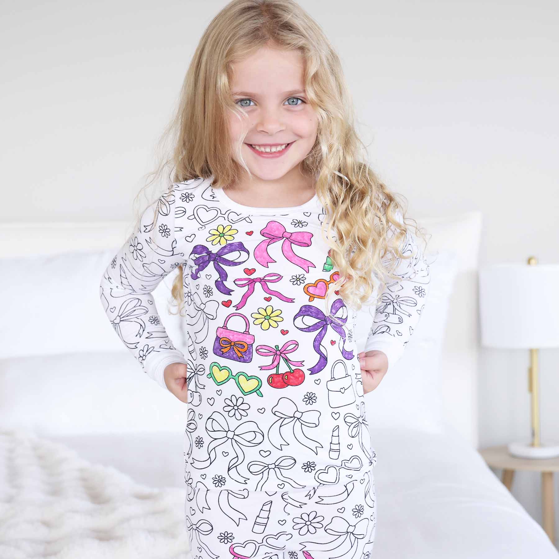Colorable Two Piece Pajama Set | Material Girl - Image 7