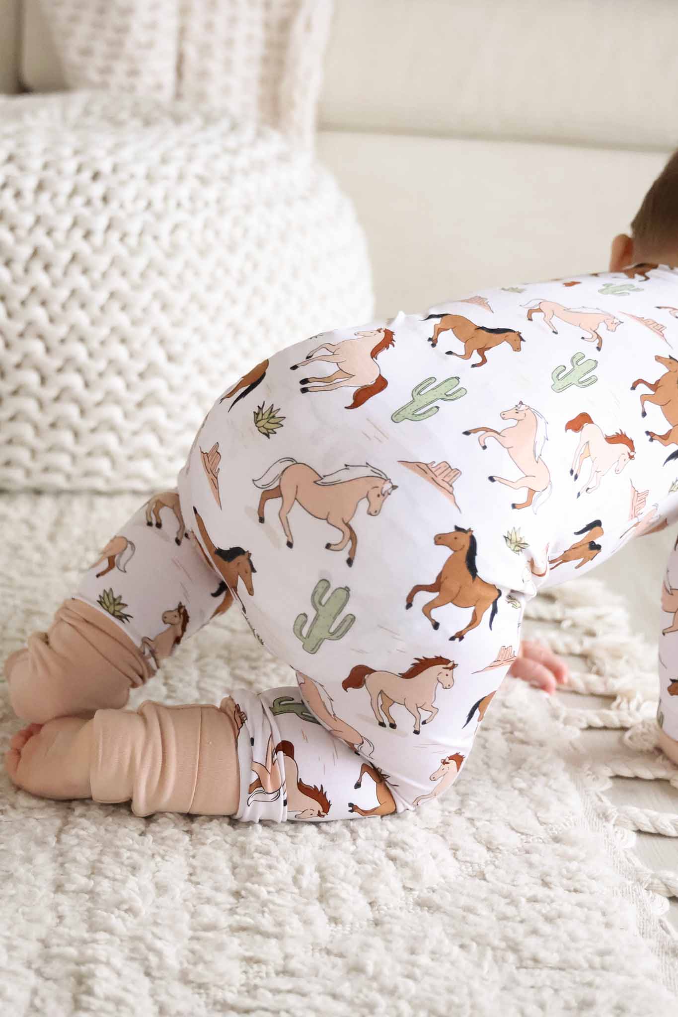Convertible Zip Romper | Pony Club Neutral - Image 12