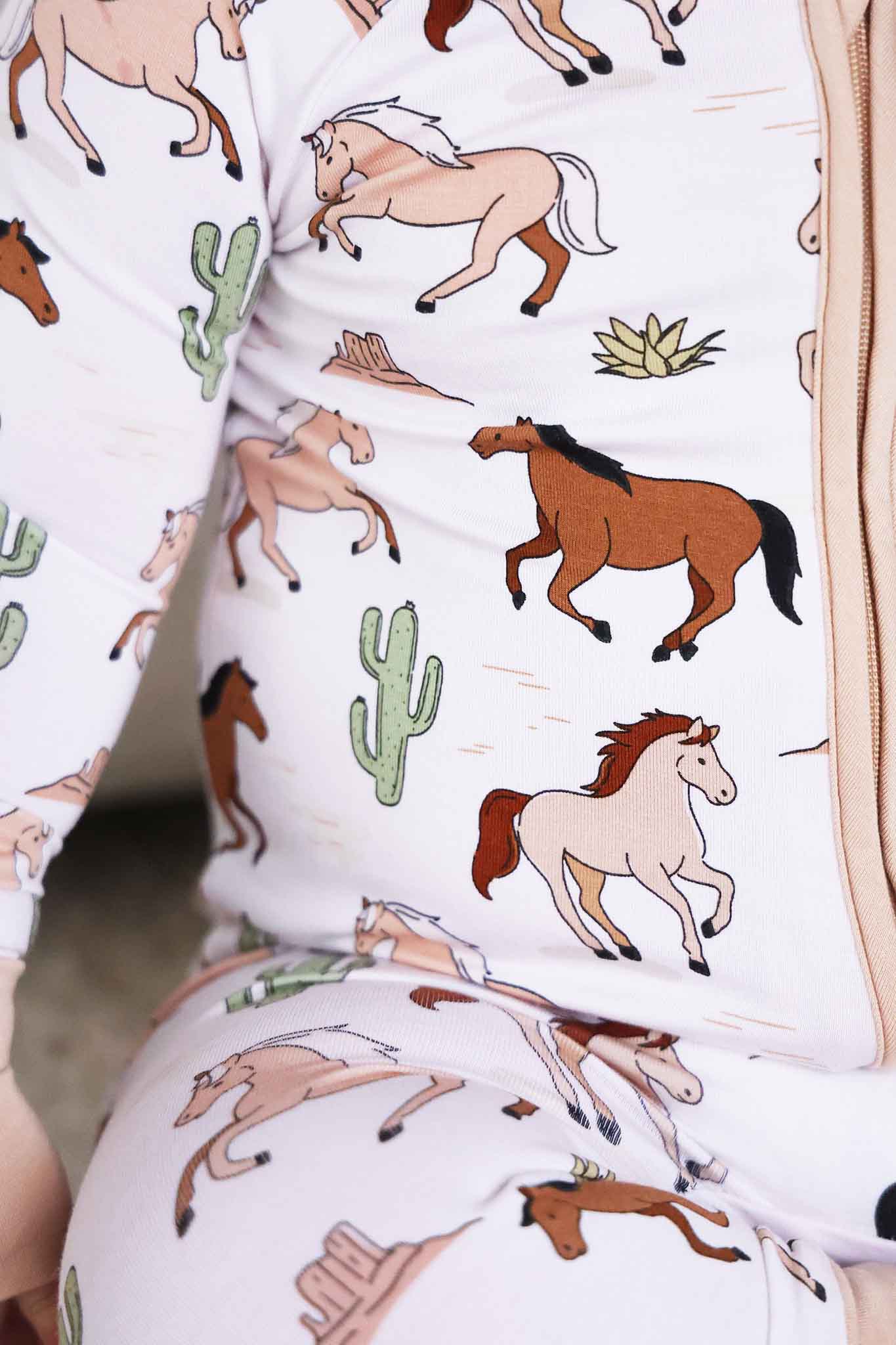Convertible Zip Romper | Pony Club Neutral - Image 5
