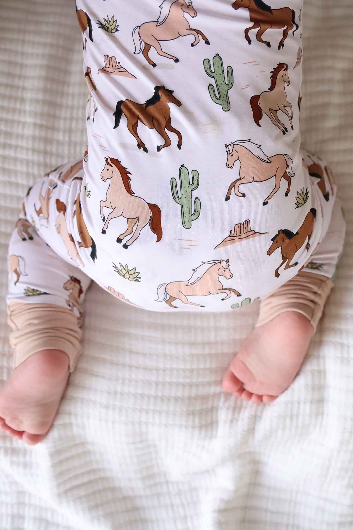 Convertible Zip Romper | Pony Club Neutral - Image 7