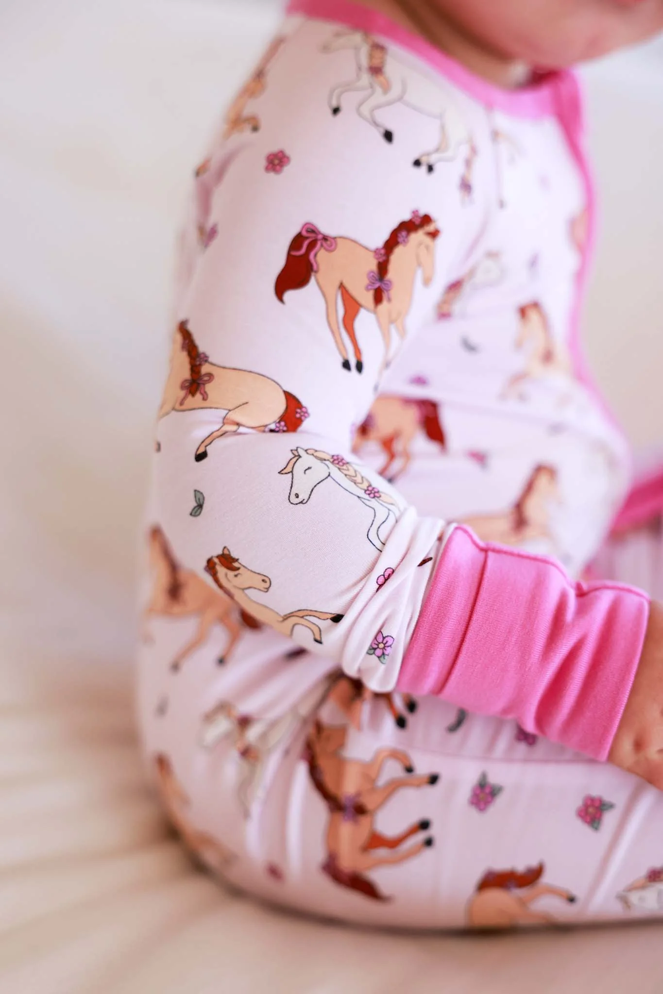 Convertible Zip Romper | Pony Club Pink - Image 11