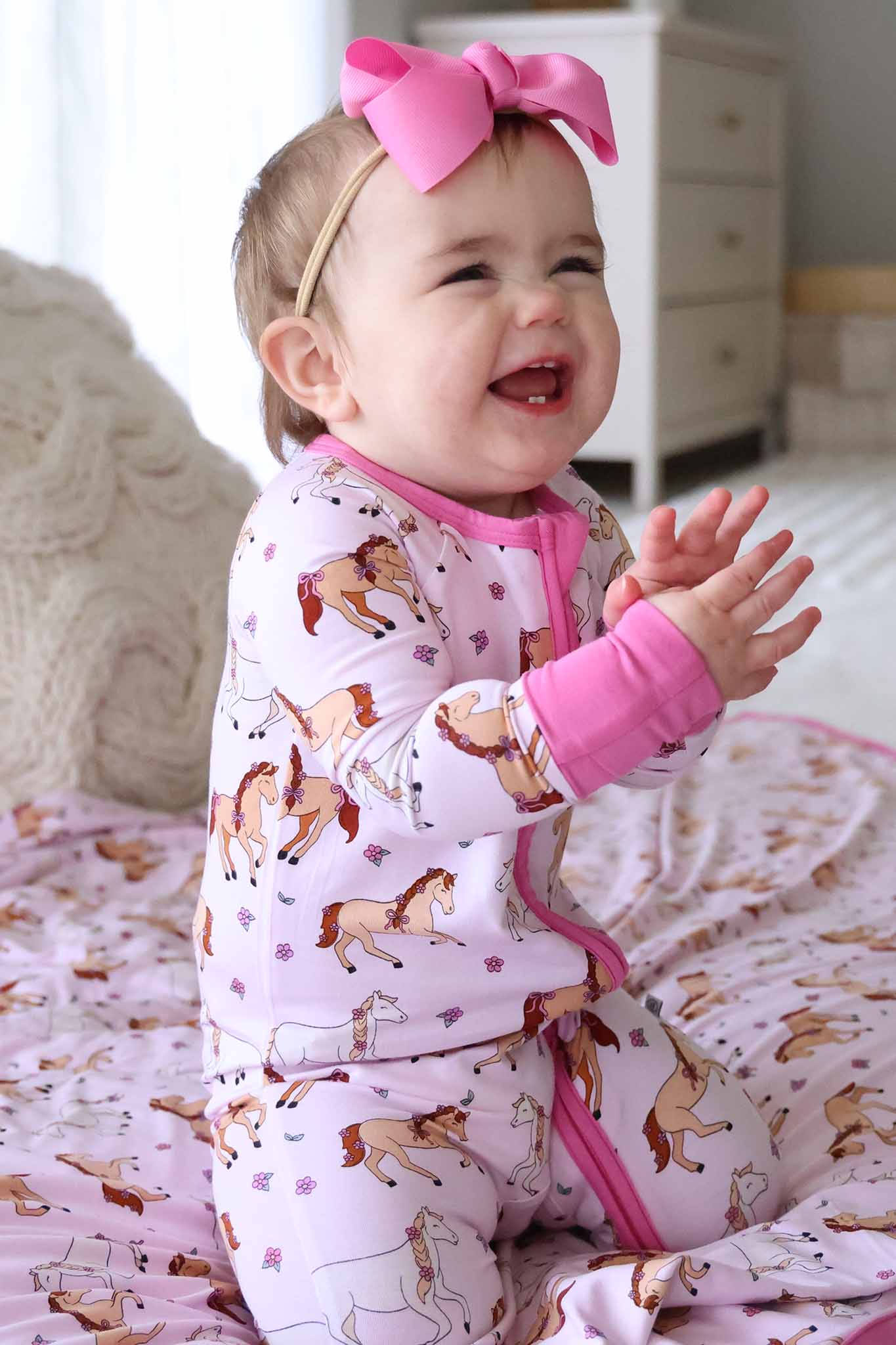 Convertible Zip Romper | Pony Club Pink - Image 15
