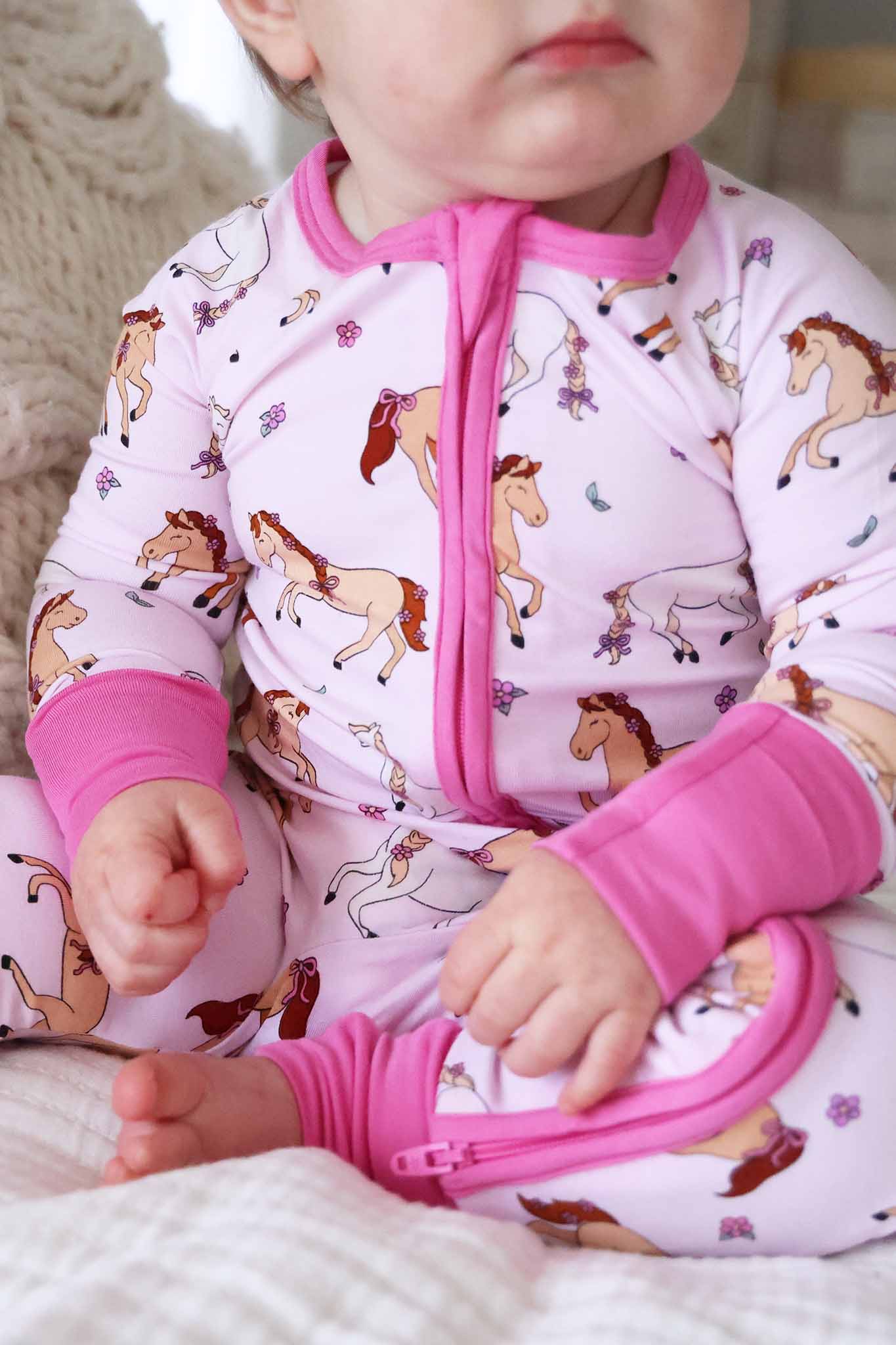 Convertible Zip Romper | Pony Club Pink - Image 3