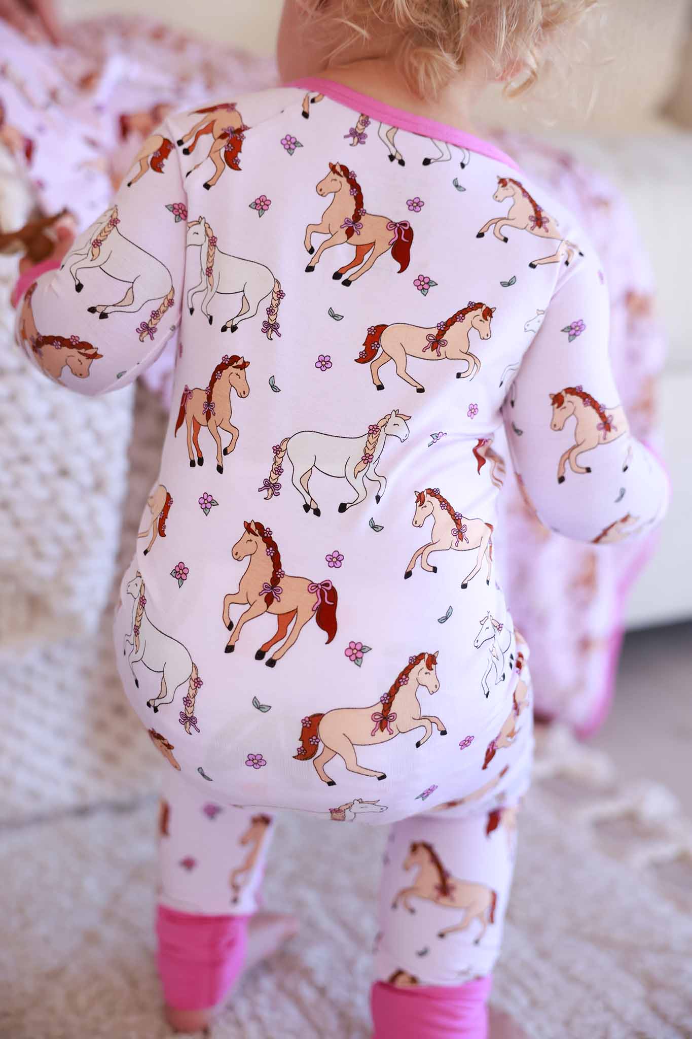 Convertible Zip Romper | Pony Club Pink - Image 5