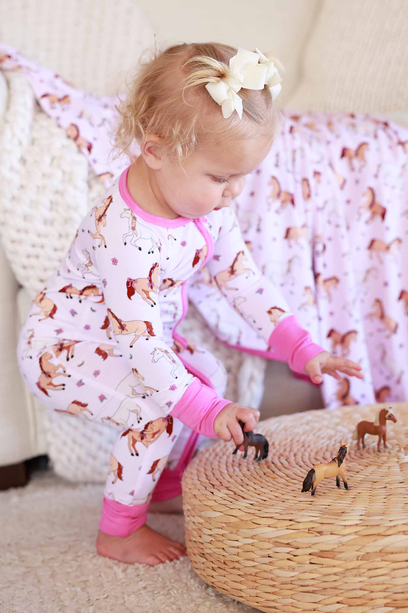 Convertible Zip Romper | Pony Club Pink - Image 7