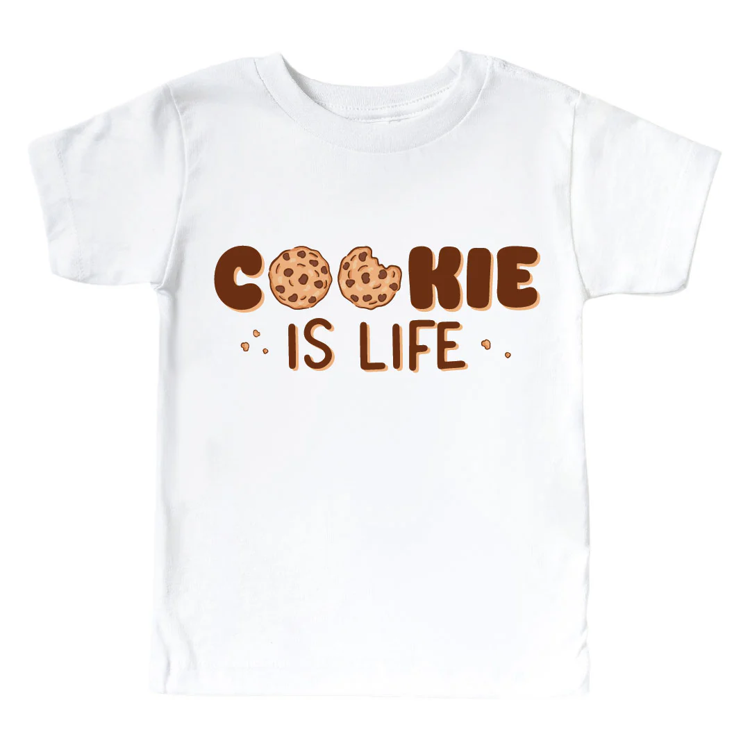 Cookie Is Life Graphic Bodysuit & Kids Tee | White - Image 3