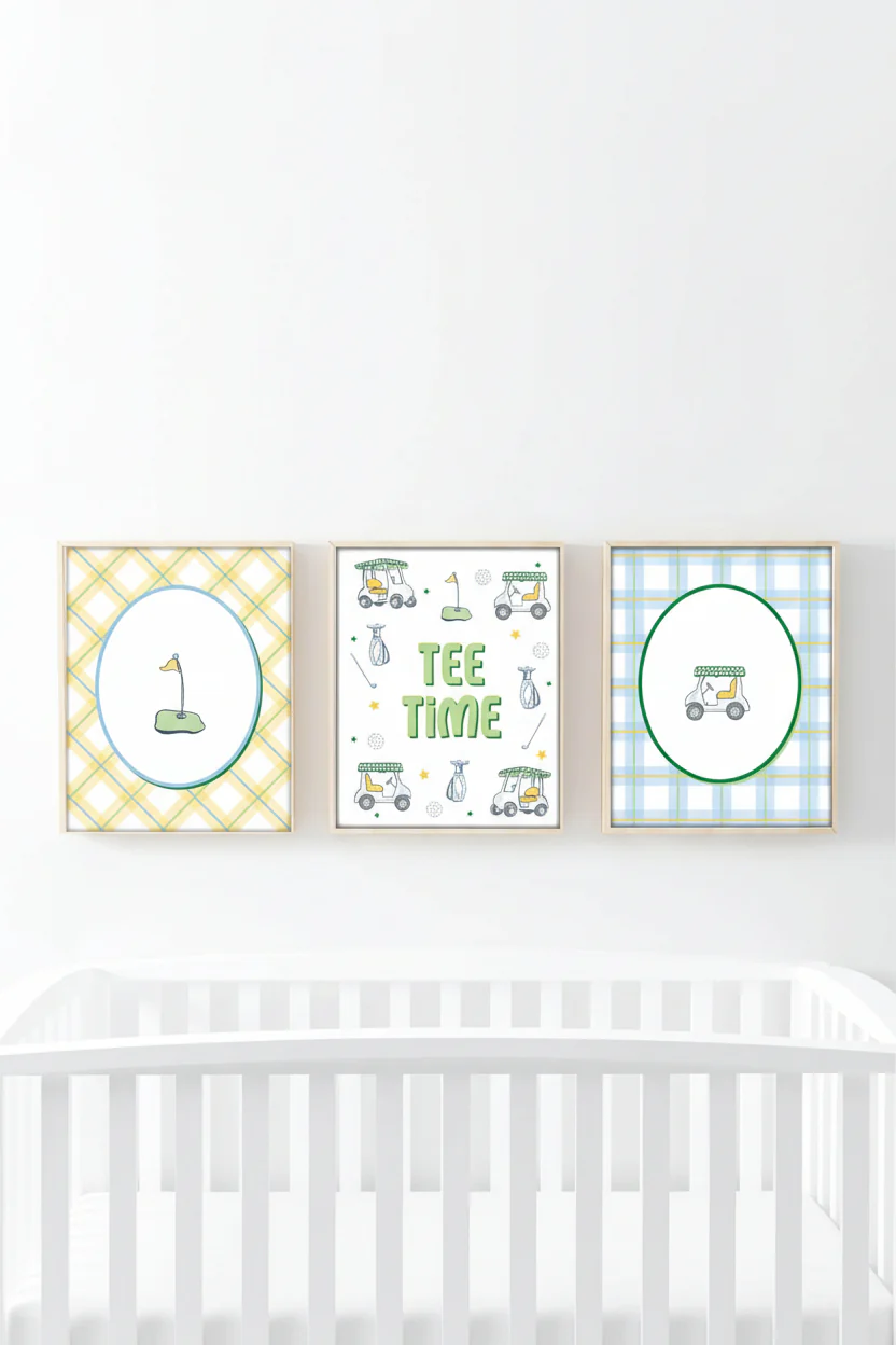 Country Club Cuties Bundled Digital Nursery Wall Art | Green