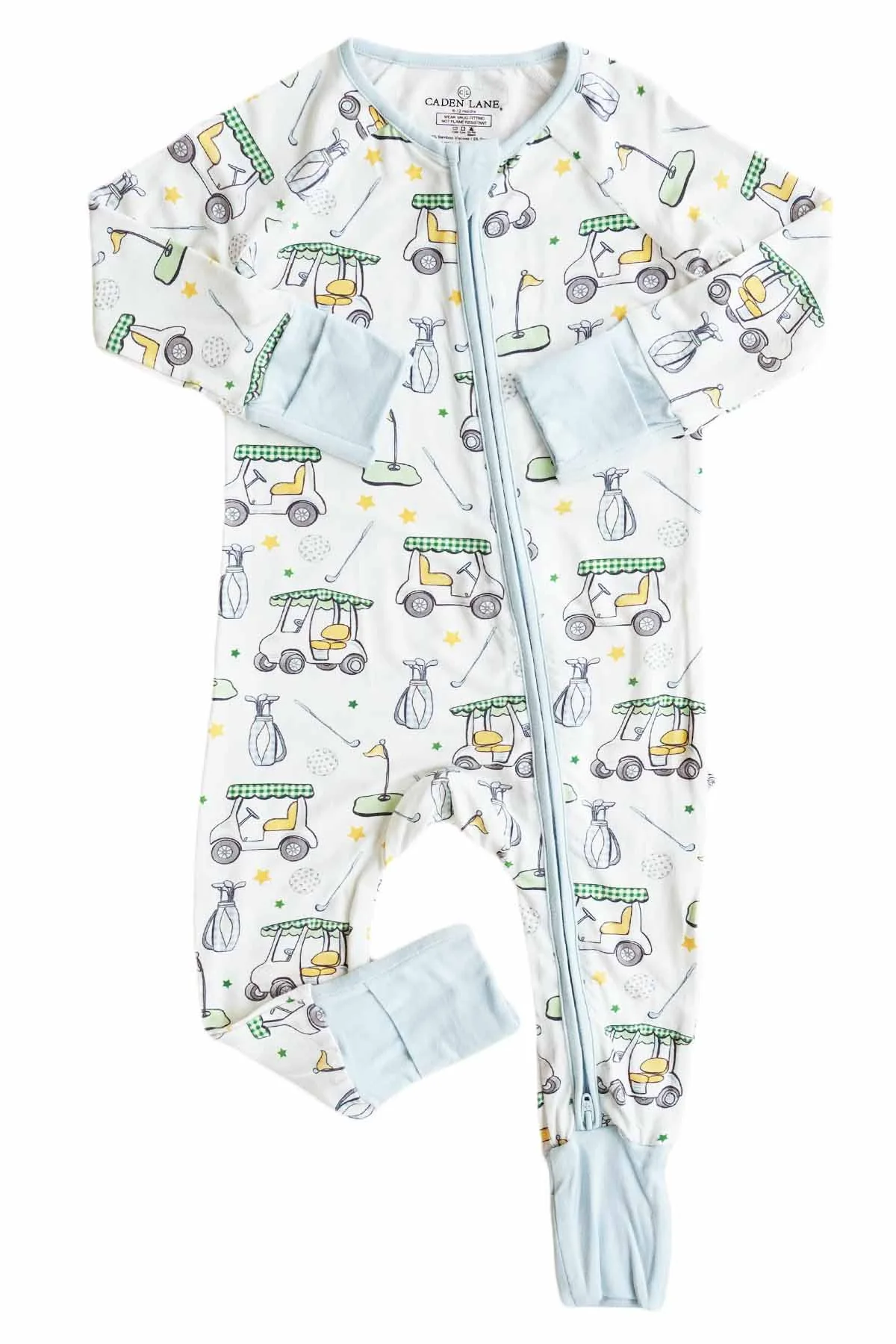 Country Club Cuties Convertible Zip Romper | Blue - Image 2