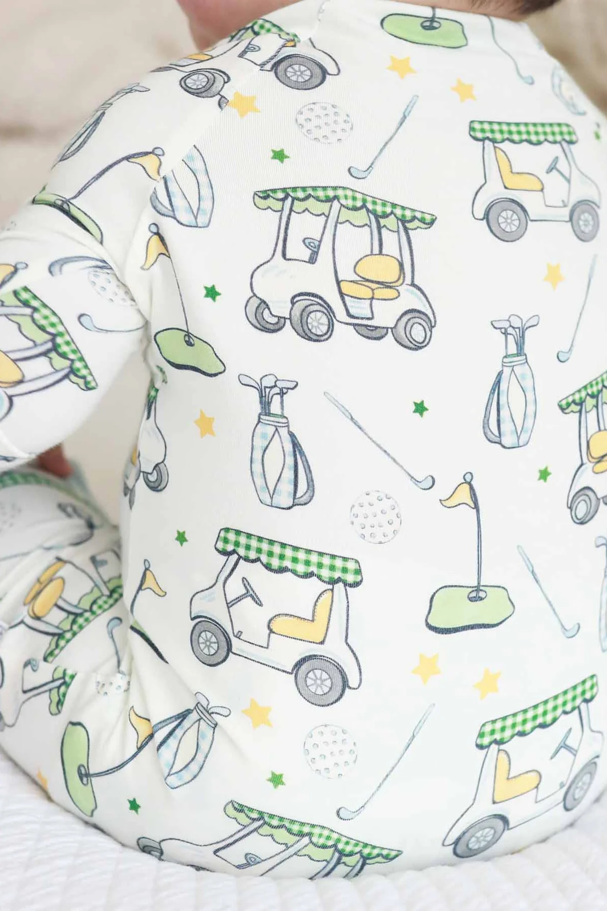 Country Club Cuties Convertible Zip Romper | Blue - Image 3
