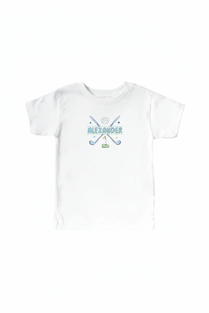 Country Club Cuties Personalized Kids Graphic Tee | White - Image 2