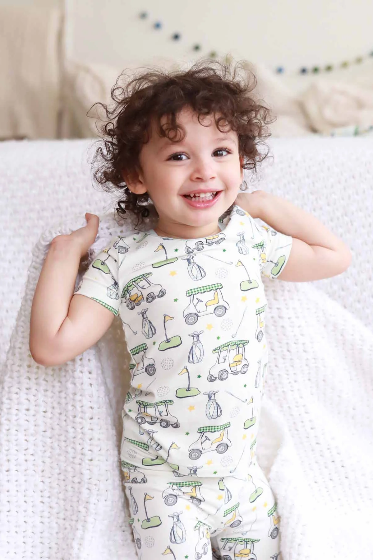 Country Club Cuties Two Piece Pajama Set | Blue - Image 3