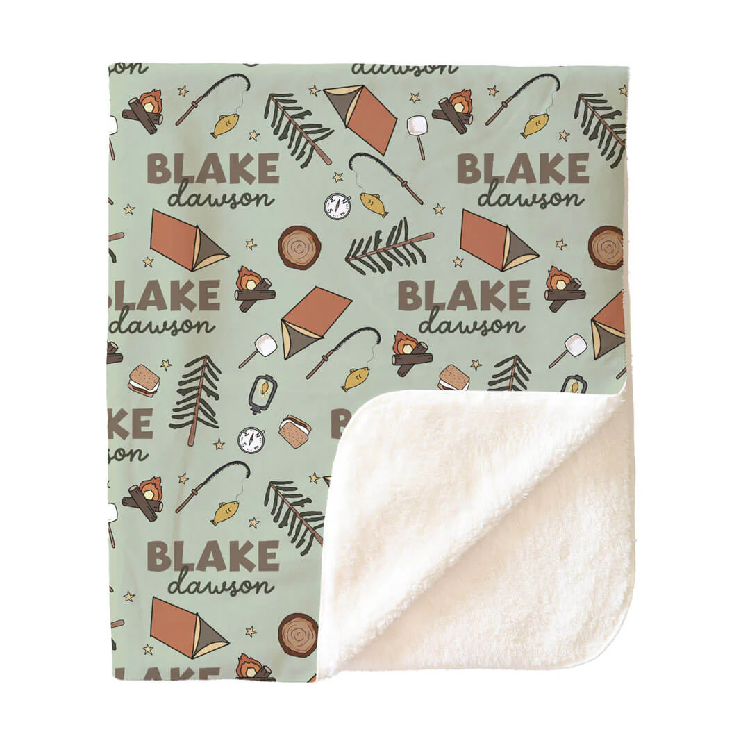 Cozy Camper Personalized Kids Blanket - Image 3