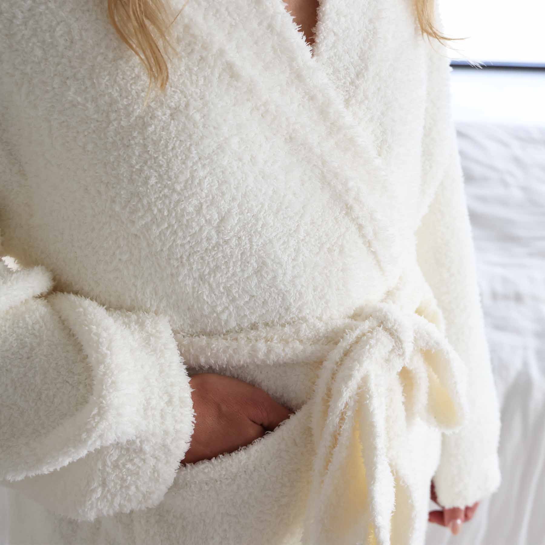 CuddleLane™ Adult Robe | Cream - Image 3