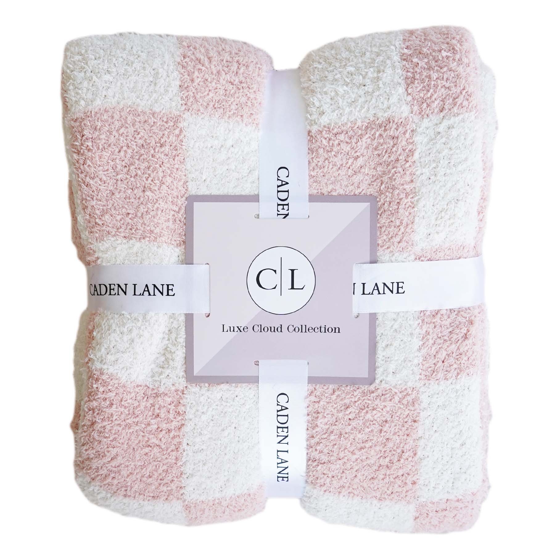 CuddleLane™ Luxe Blankets | Rose Check - Image 2