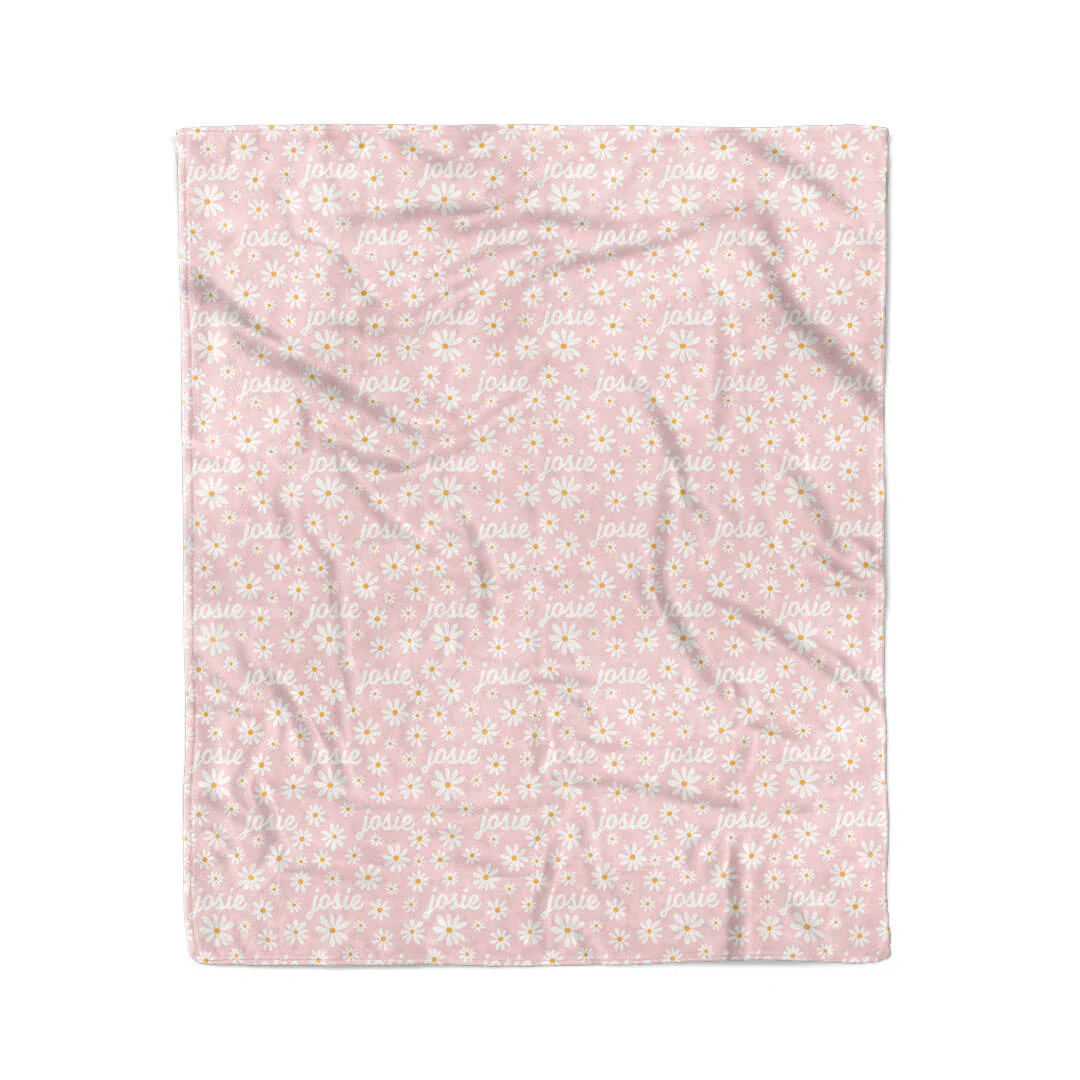 Daisy Garden Personalized Kids Blanket - Image 5
