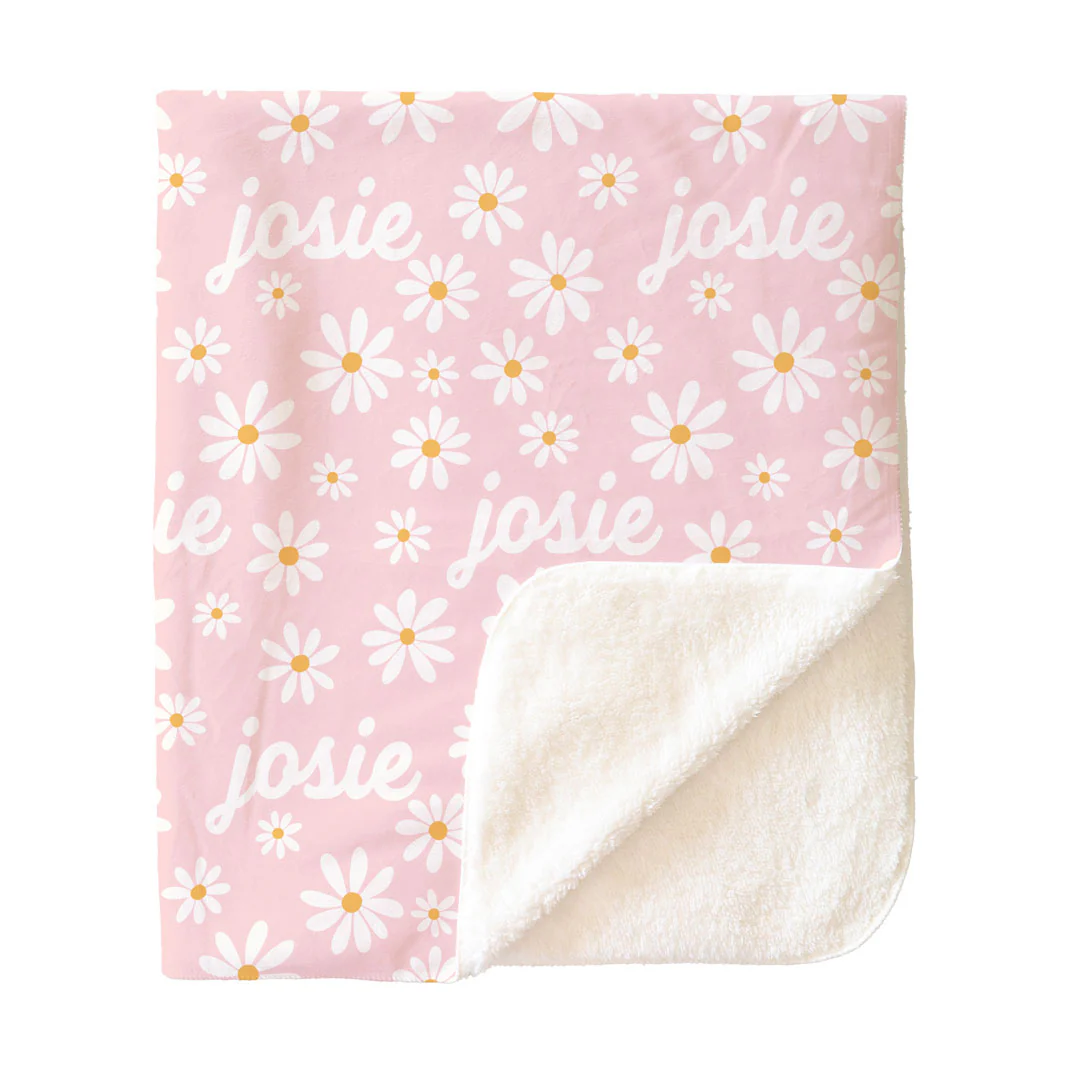 Daisy Garden Personalized Kids Blanket - Image 6