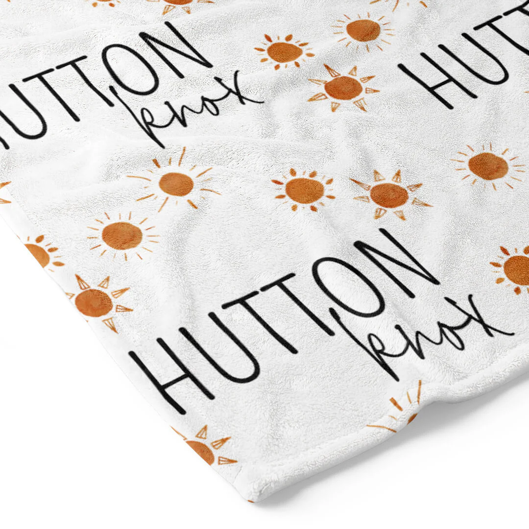 Desert Suns Personalized Toddler Blanket - Image 2