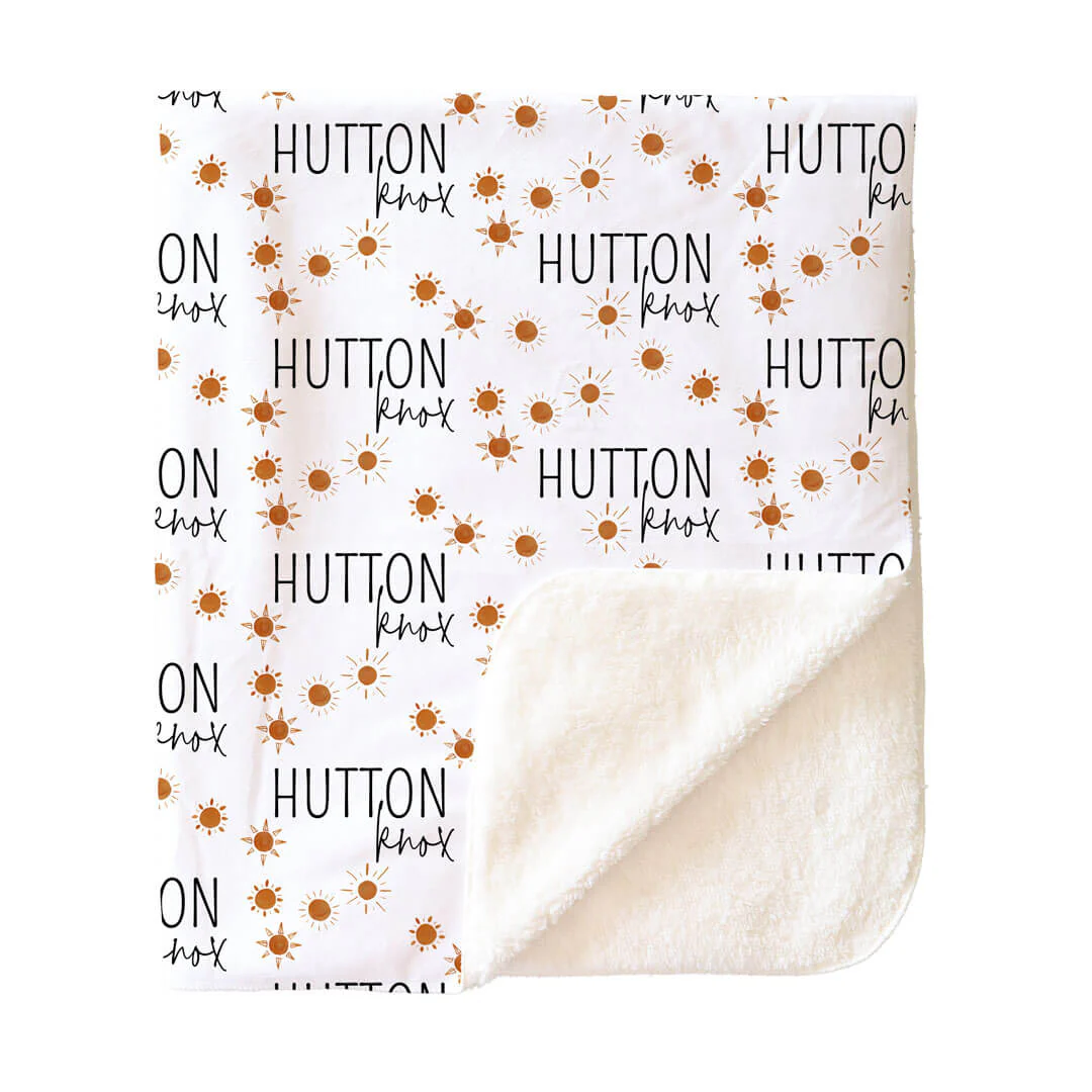 Desert Suns Personalized Toddler Blanket - Image 3