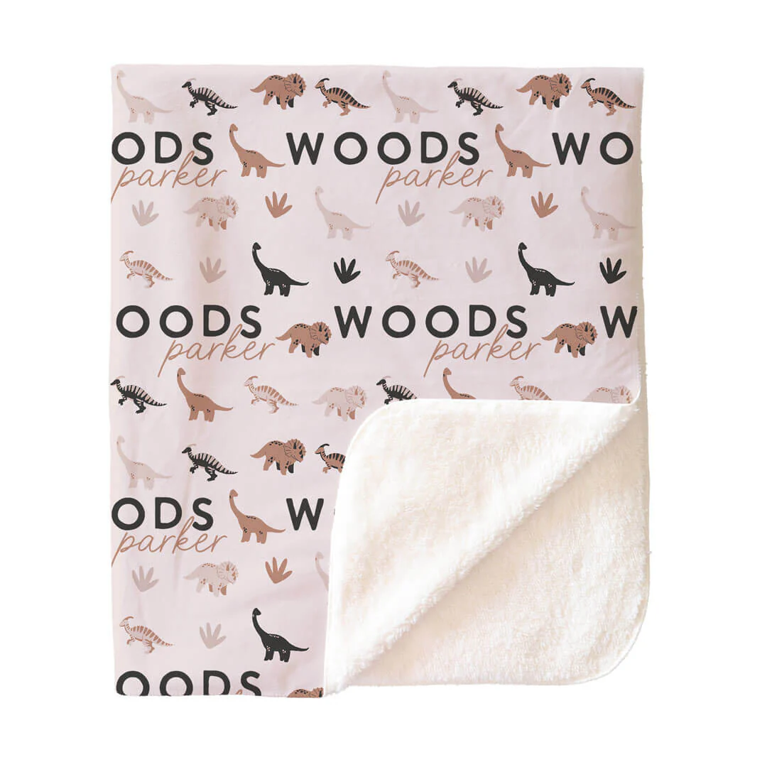 Dino Days Personalized Kids Blanket - Image 3