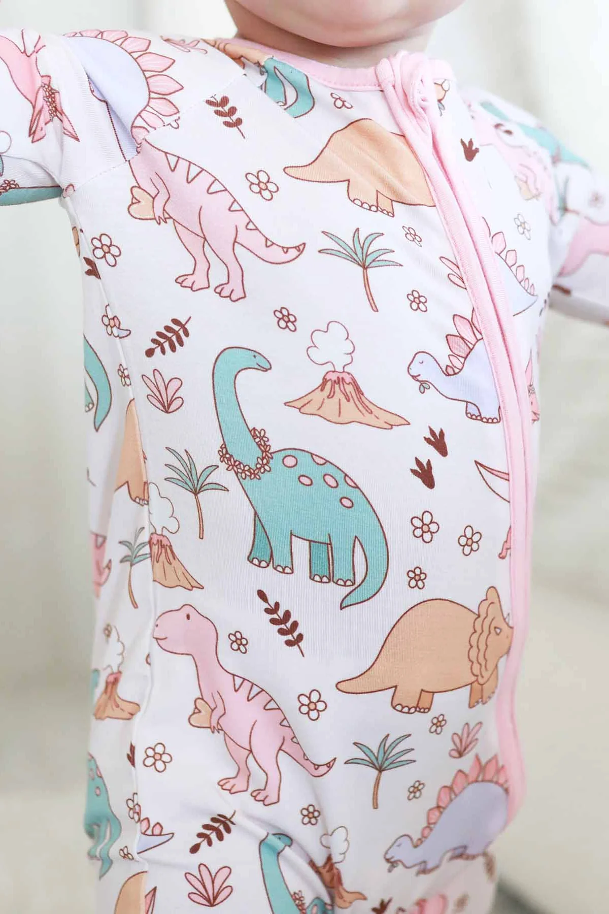 Dolly's Dinos Convertible Zip Romper - Image 3