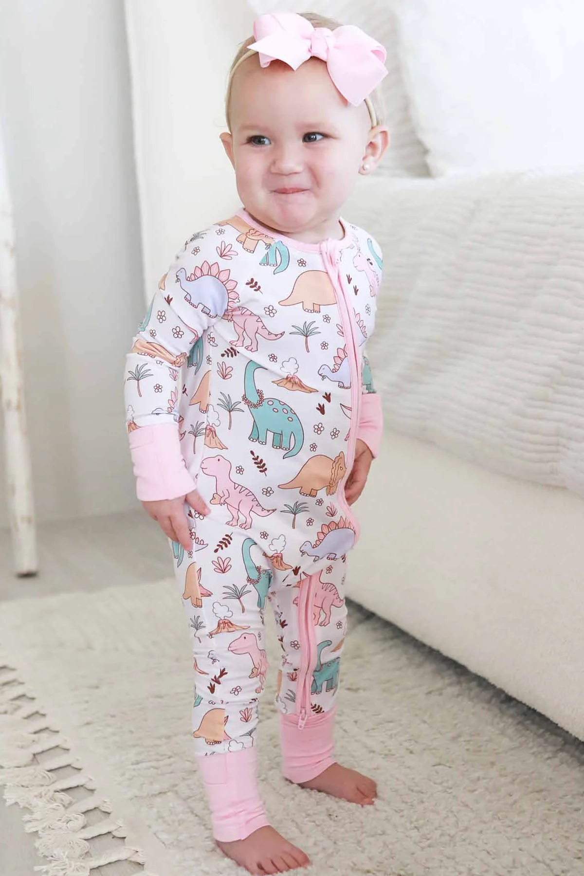 Dolly's Dinos Convertible Zip Romper - Image 5