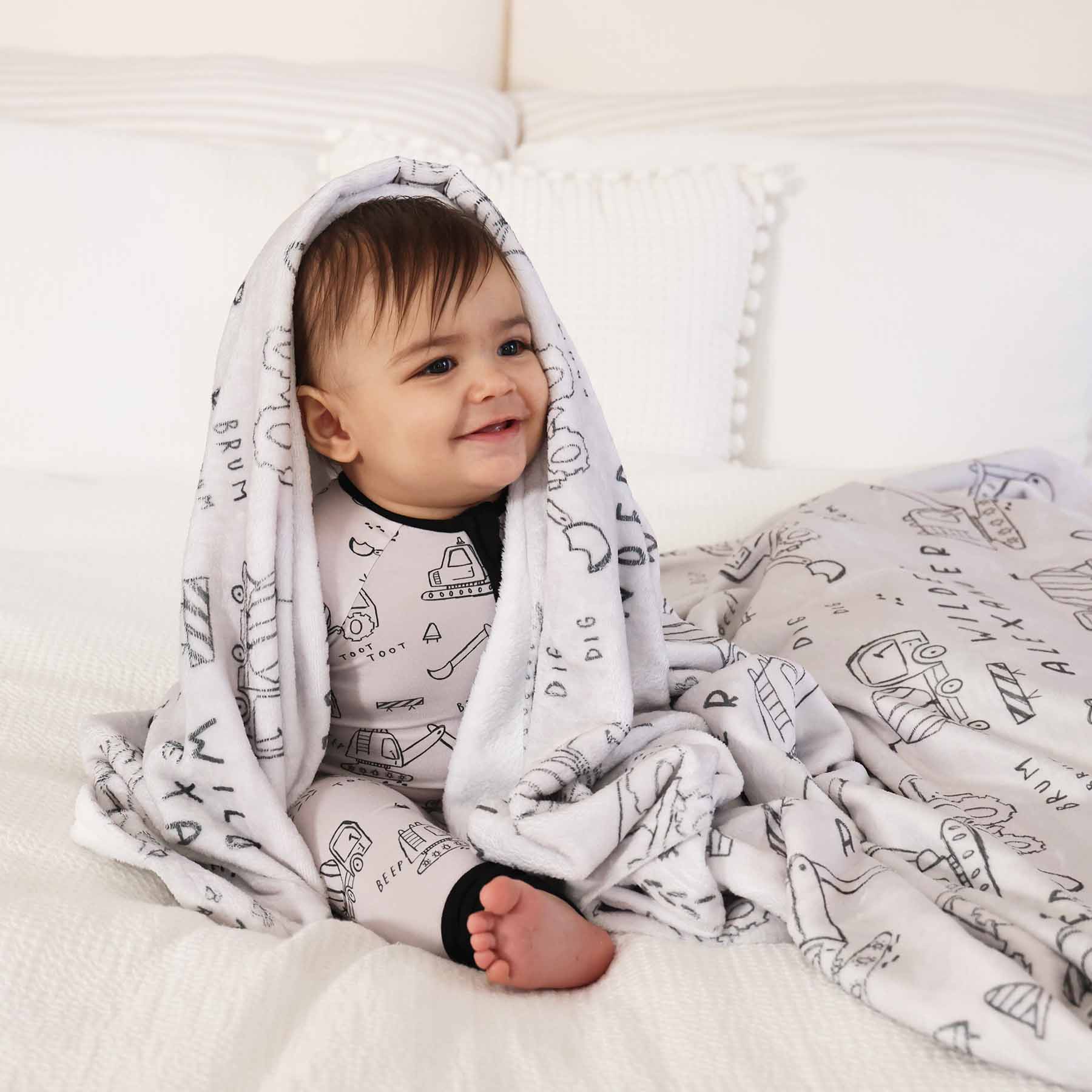 Doodle Dozers Personalized Kids Blanket - Image 5