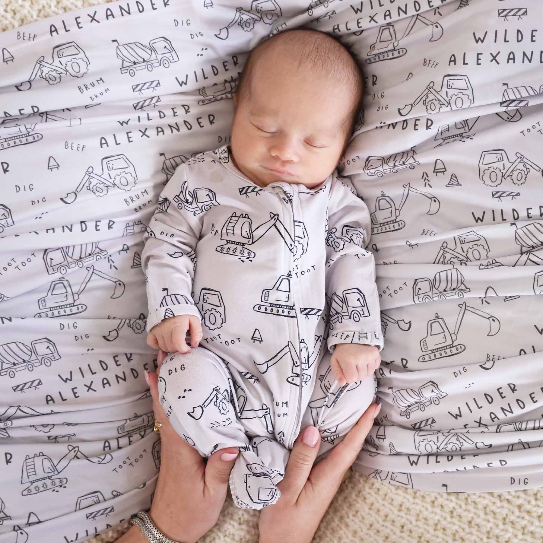 Doodle Dozers Personalized Swaddle Blanket - Image 5