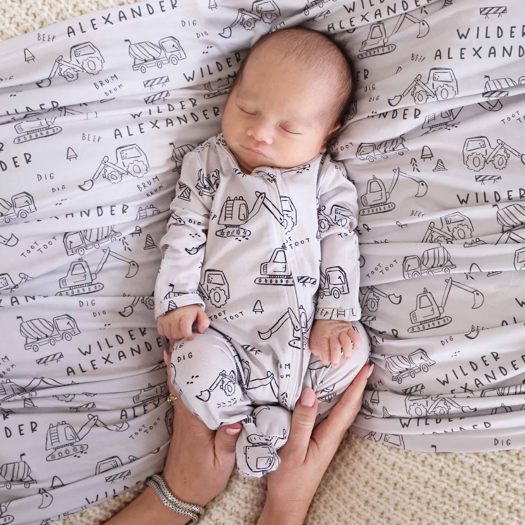 Doodle Dozers Personalized Swaddle Blanket - Image 6
