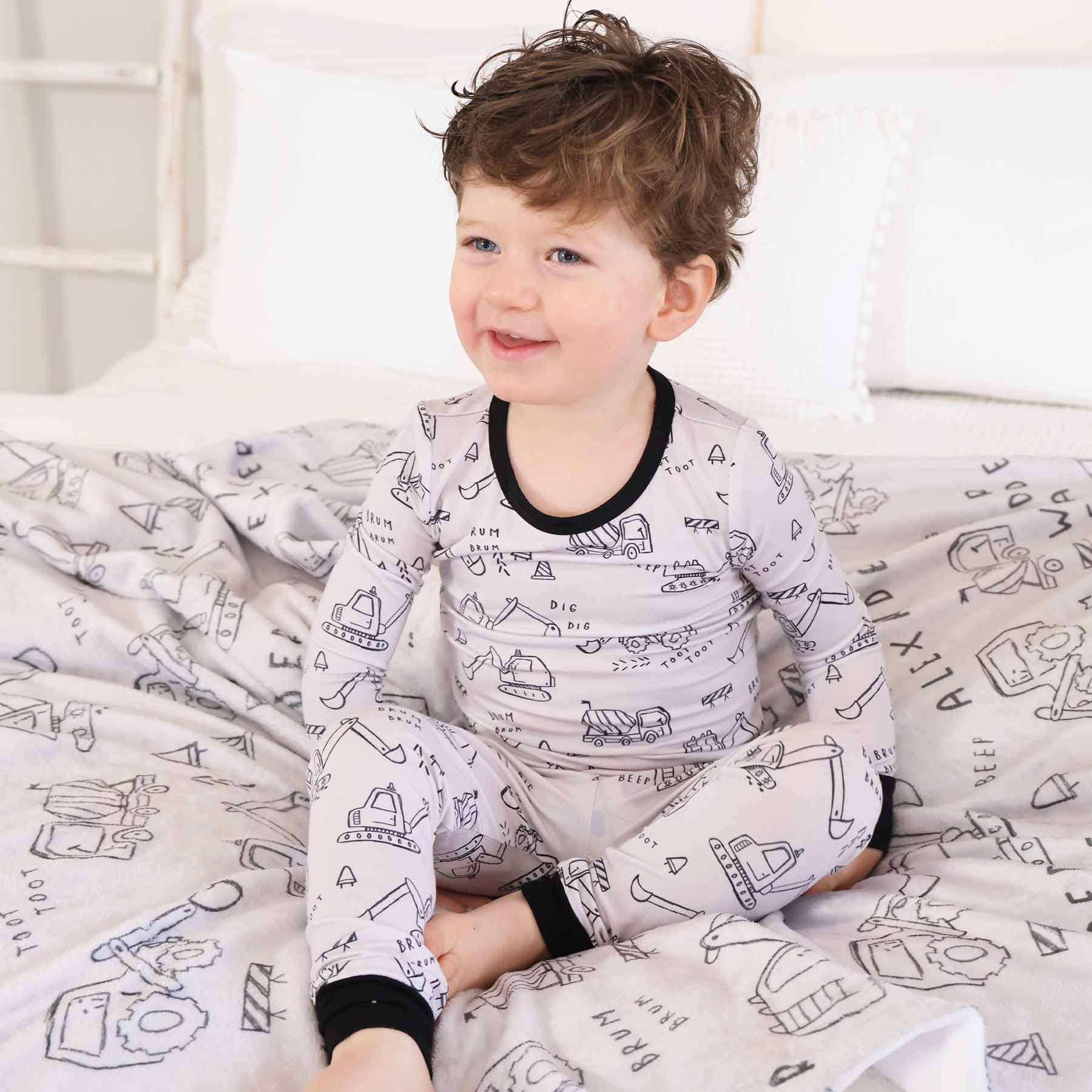 Doodle Dozers Two Piece Pajama Set - Image 5
