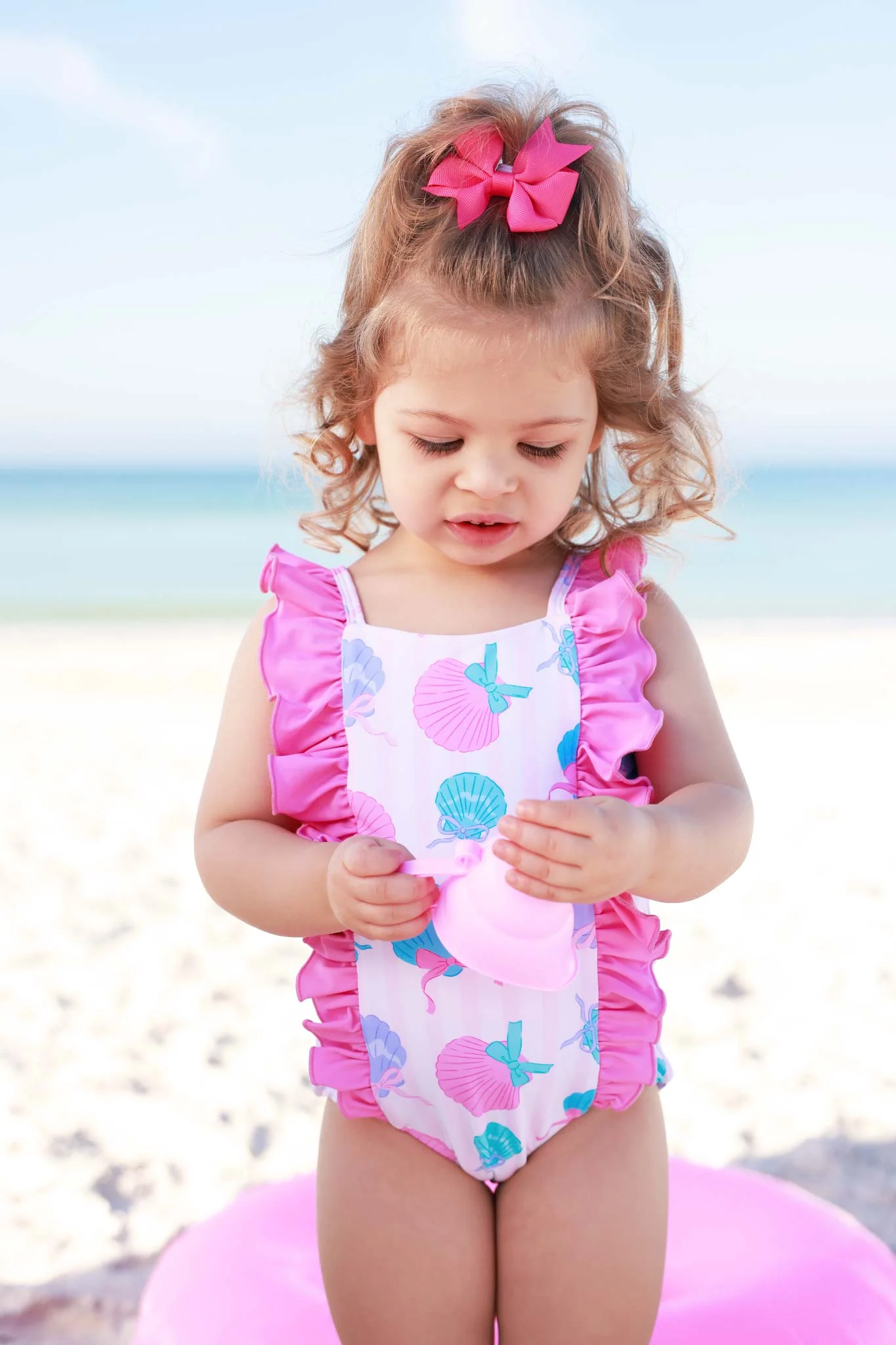 Double Ruffle Bow Back One Piece | Seaside Sweetie - Image 3
