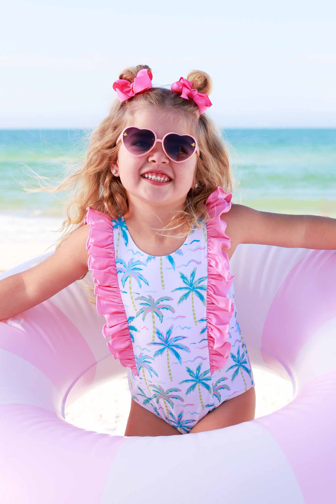 Double Ruffle One Piece | Blue Lagoon - Image 6