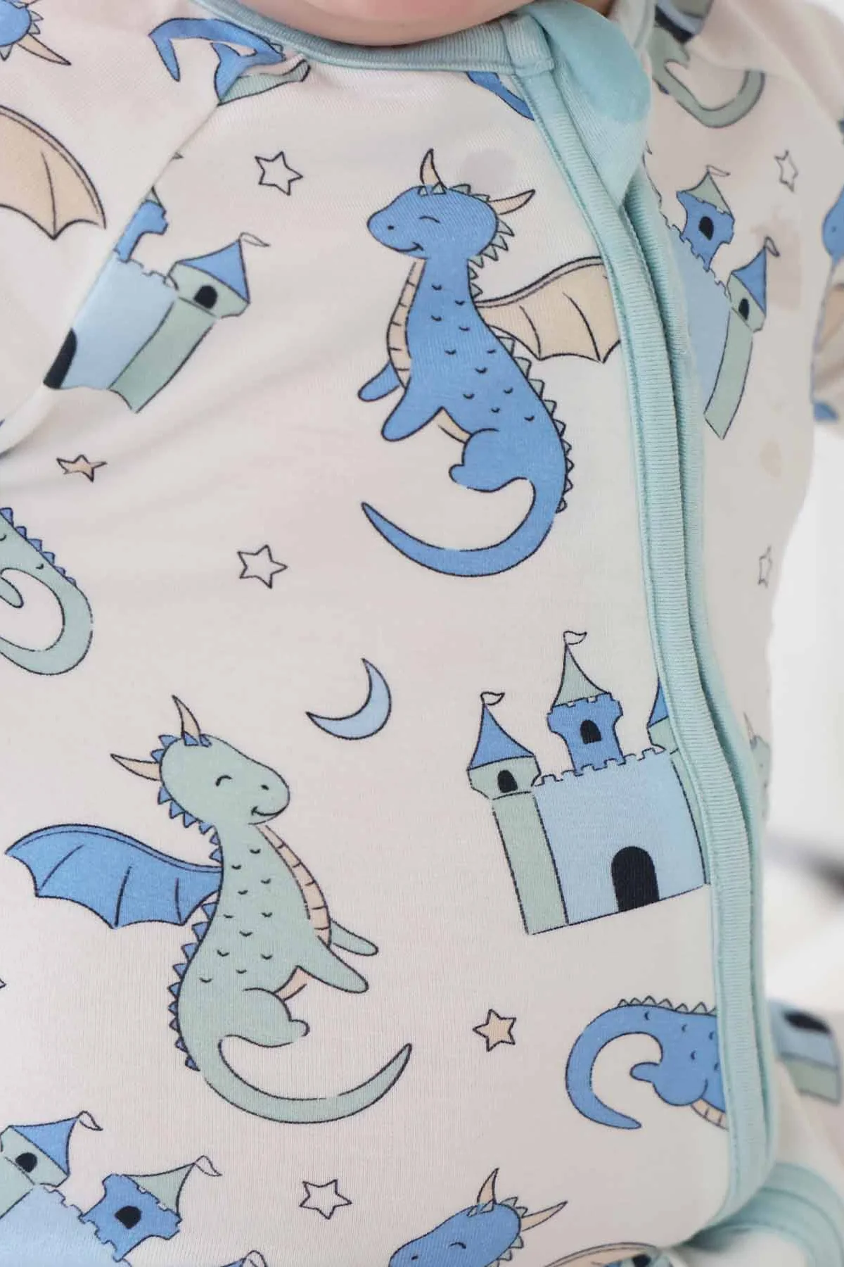Dragon Adventure Convertible Zip Romper | Blue - Image 4