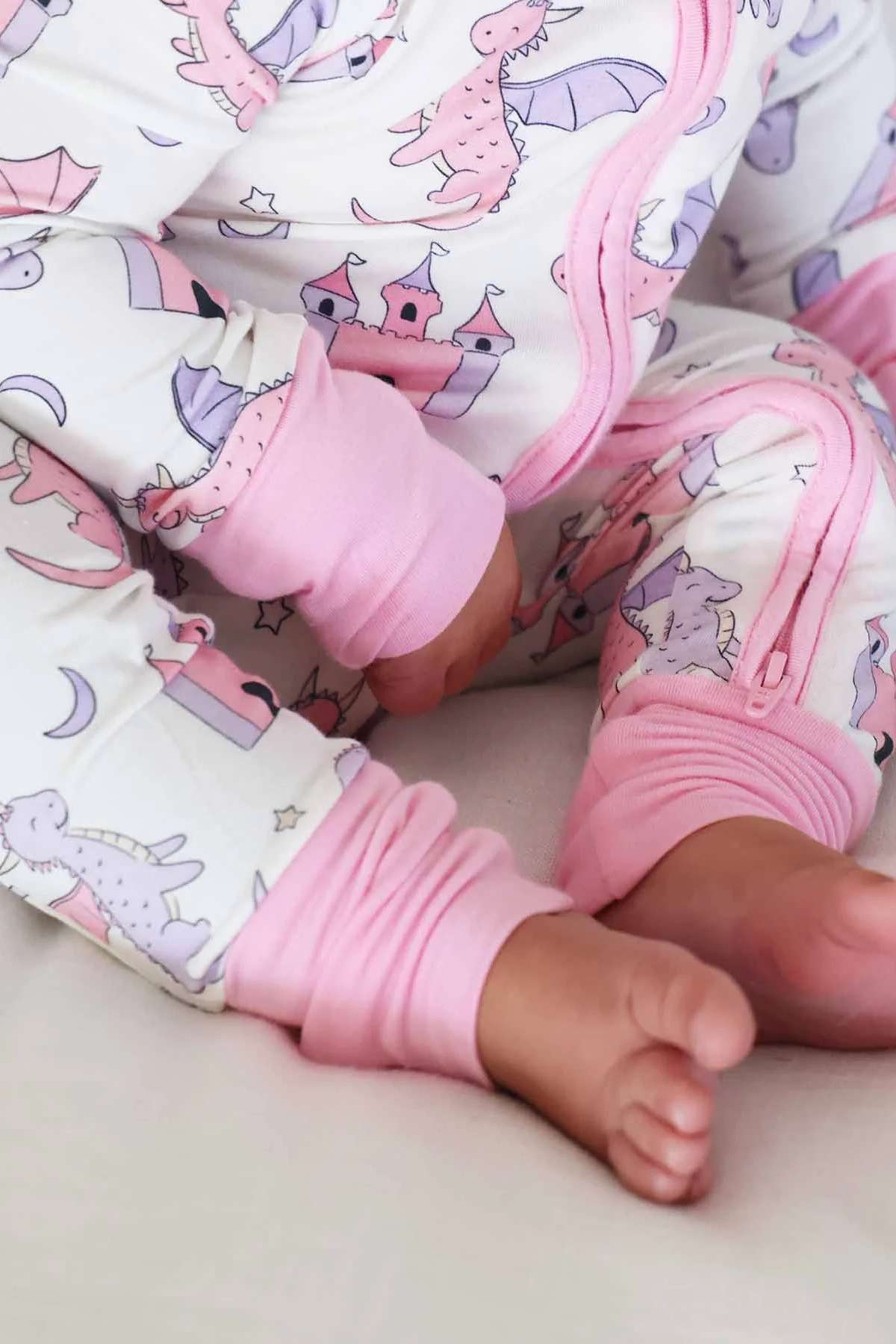 Dragon Adventure Convertible Zip Romper | Pink - Image 10