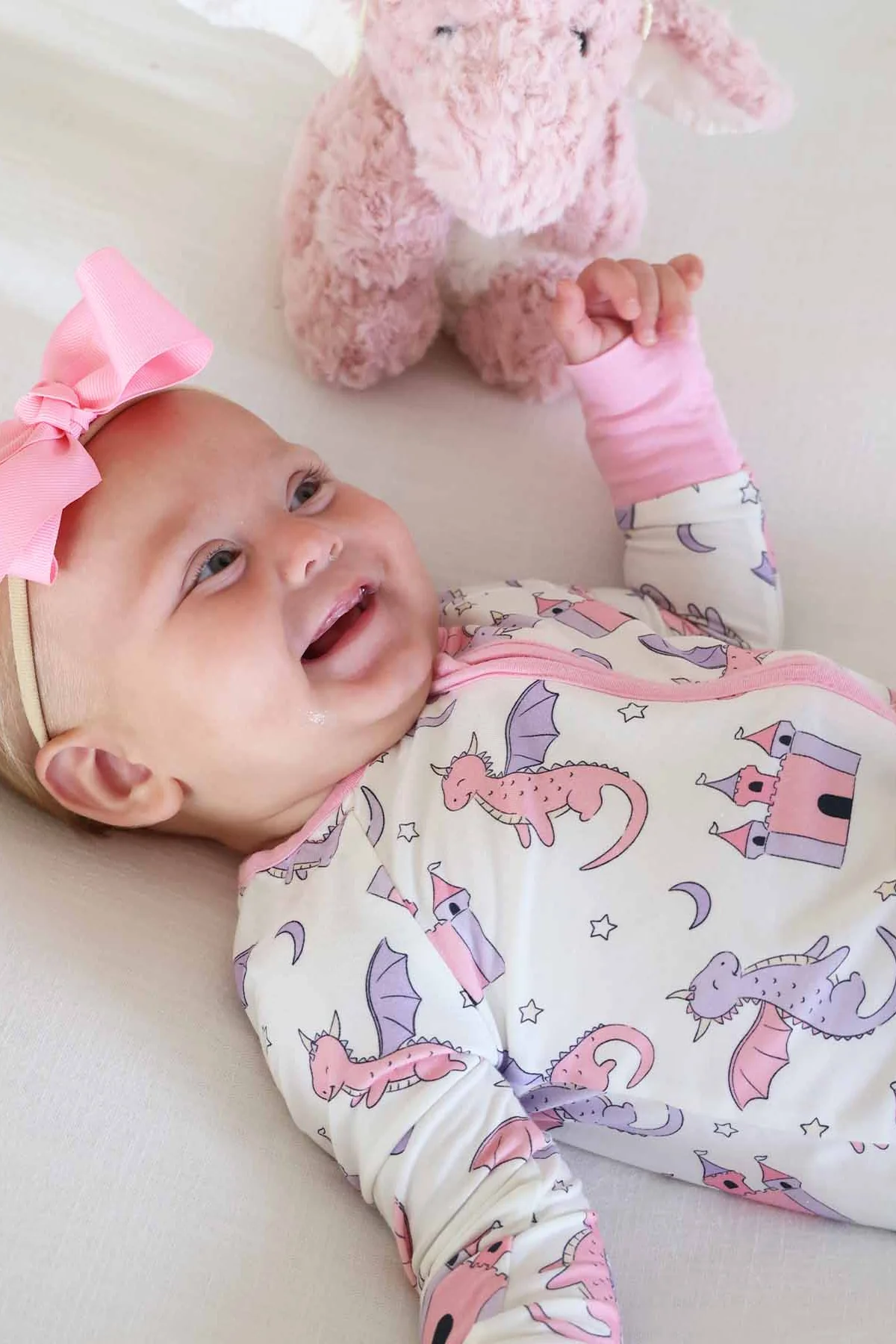 Dragon Adventure Convertible Zip Romper | Pink - Image 11