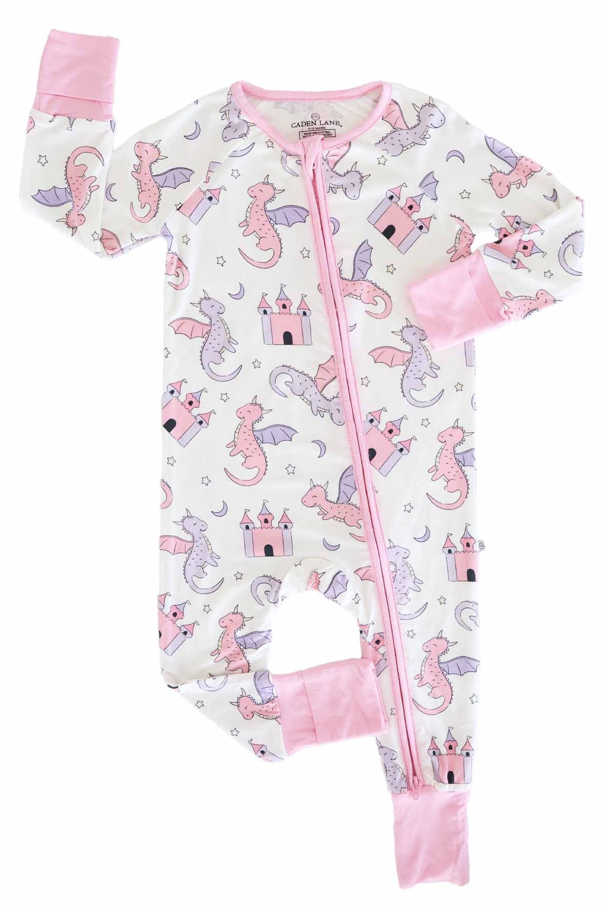 Dragon Adventure Convertible Zip Romper | Pink - Image 2
