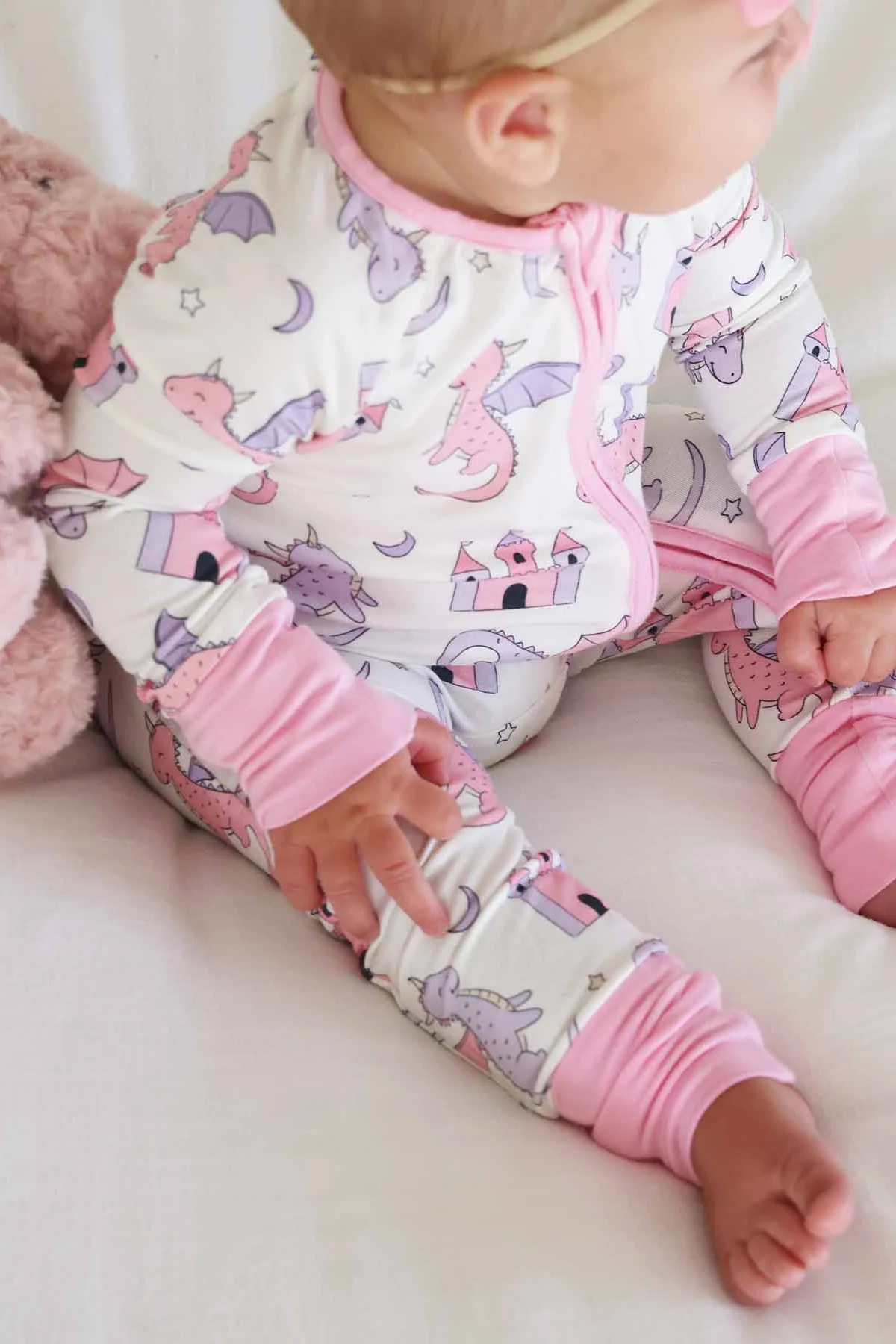 Dragon Adventure Convertible Zip Romper | Pink - Image 9