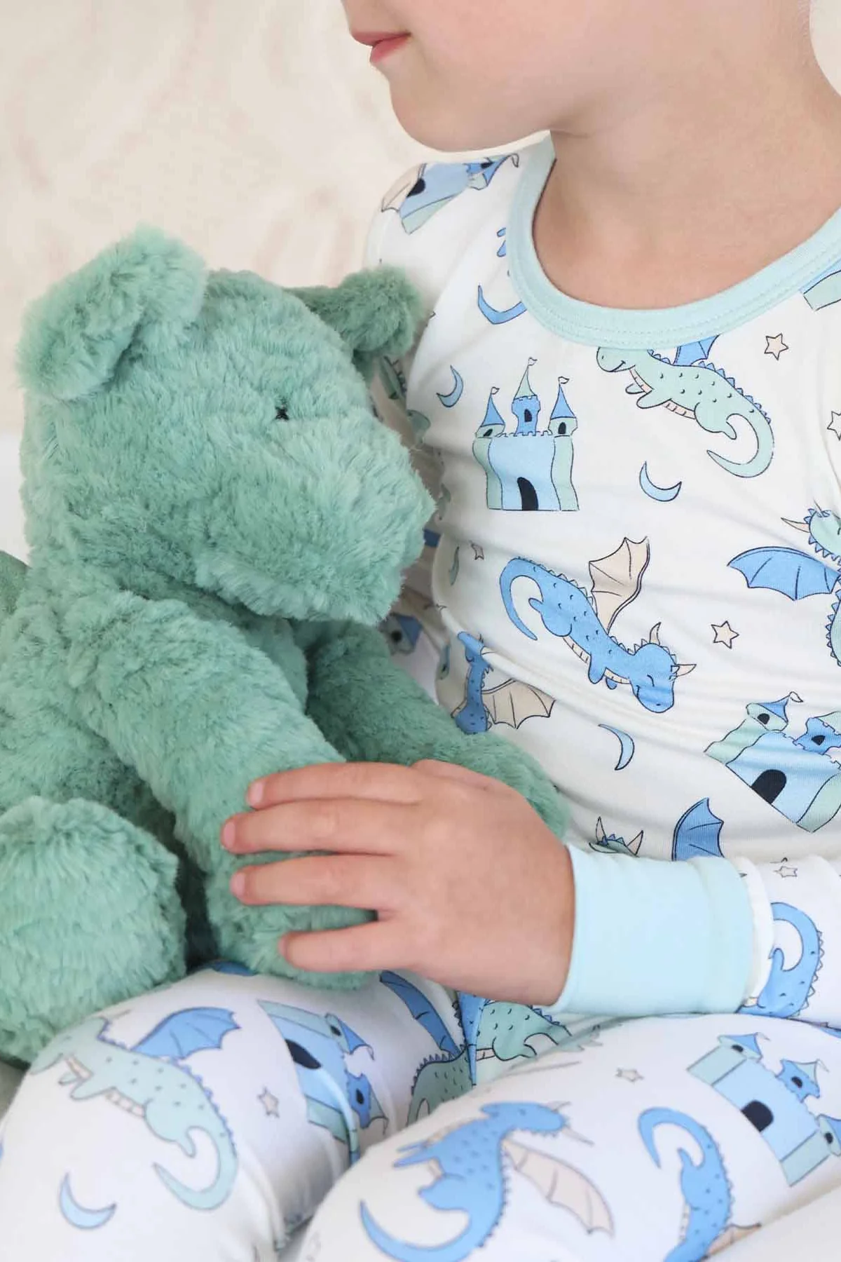 Dragon Adventure Two Piece Pajama Set | Blue - Image 5