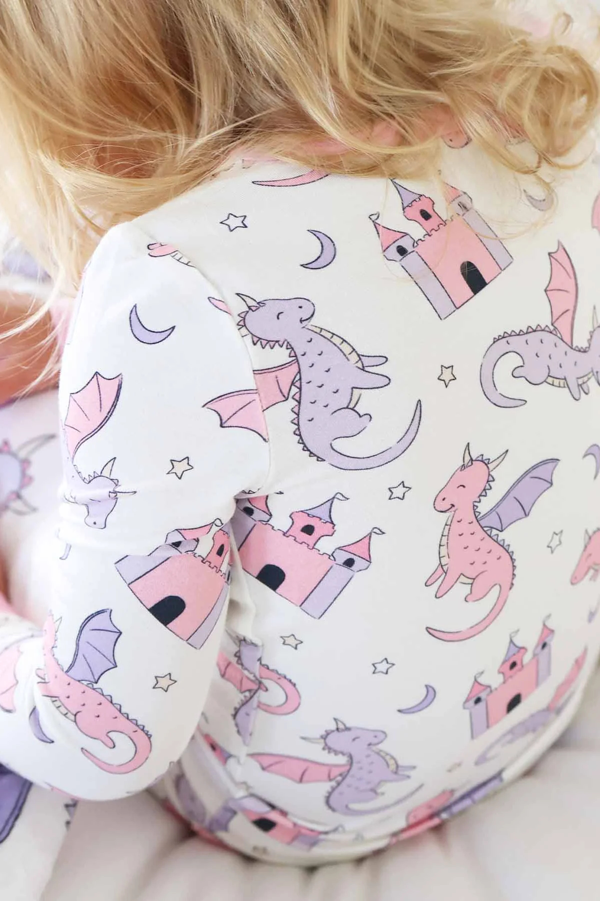 Dragon Adventure Two Piece Pajama Set | Pink - Image 8
