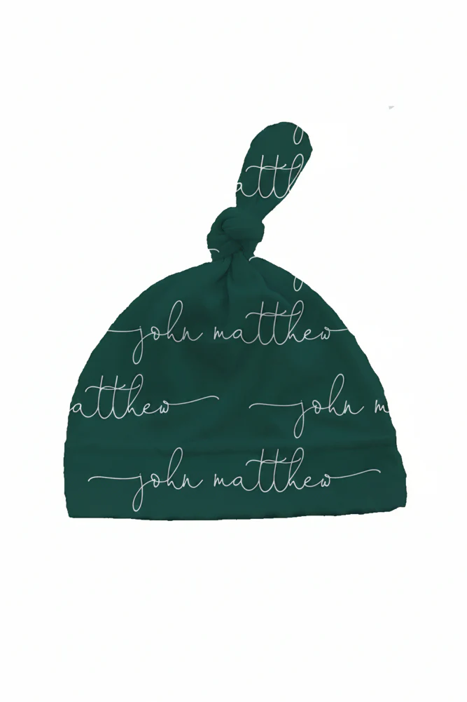 Emerald Personalized Knotted Hat - Image 2